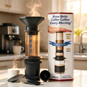 Original AeroPress Basic Set Coffee and Espresso Maker with 100 pcs Aero Press Paper Filters