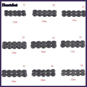 [Heartsbat] 10Pcs Black Carbon Brush Holder Cap Brushes Cover 13 14 15 16 18 20 22mm