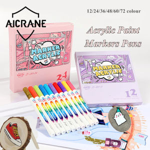 Acrylic Markers Paint Pens 12/24//48/72 Colors school supplies aesthetic for Glass Wood Fabric