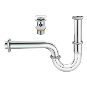 Bathroom Siphion Pipe Set Bathroom Drain Pipe Siphon Sink Drain Flexible Pipe Deodorant Wash Basins Waste Trap Plumbing