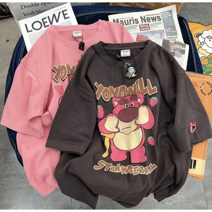 SL Kaos Oversize Wanita Young Will Bear Lotso Kaos Spandex Short