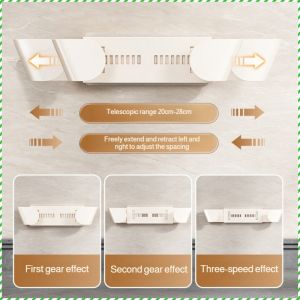 Kitchen Shelf Storage Decorative Shelf Corrosion Resistance No-punch Multifunction Environmentally Friendly