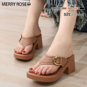 Merry Rose Elegant Footwear 7cm Sandals Soft Insole Wedge Heels for Women 2270