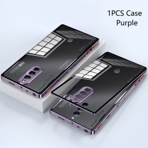 Aluminium Alloy Metal Frame Case For Red Magic 8 Pro Case Transparent Phone Acrylic Back Cover For ZTE RedMagic 8S Pro Plus
