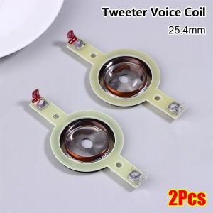 WAPKTY 2Pcs Hình tròn Cuộn dây âm thanh của loa tweeter Phim Titan 254MM Cuộn dây Treble của loa  Nhôm bọc đồng Phụ tùng sửa chữa loa âm thanh Dịch vụ bảo trì và sửa chữa thiết bị âm thanh loa treble.