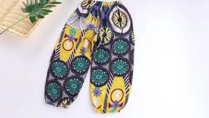 JX Childrens Anti-Mosquito Pants for Toddlers and Kids Cotton Silk Summer Thin Lantern Pants Casual Baby Boys and Girls Air Conditioning Pants Sleep Pants