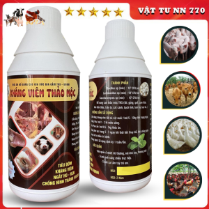 KHÁNG SINH THẢO MỘC Tiêu  Đờm Ngắt Ho Hen Tăng Đề Kháng Vật Nuôi - Chai 1 Lít