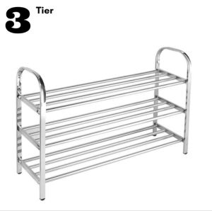 DOUBLE STAR Fashion storage organizer shelf shoe rack narrow space stainless steel shoe rack-KC84
