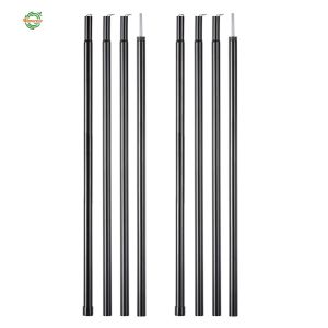 2m/6.6ft Camping​ Tent Awning Pole Folding Zinc Plated Iron Canopy Rod Easy Carrying Outdoor Camping​ Accessories [Winnereco World]