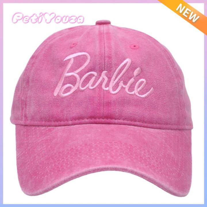 PETIYOUZA Kawaii Barbie Baseball Cap Adjustable Embroidered