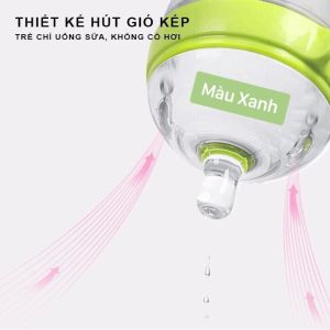 Bình sữa Silicone Siêu Mềm Chống Sặc Và Đầy Hơi Cho Bé Lười Ti Bình dung tích 150/250ml.