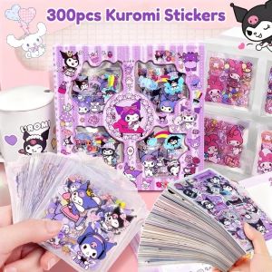 300pcs Sanrio Cinnamoroll Kuromi Melody Stickers Laptop Phone Stickers Decoration Christmas Gifts for Kids Girls Gift