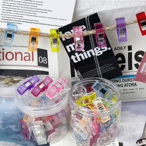 Multipurpose Sewing Clips 50pcs/100pcs Premium Quilting Clips Assorted Colors Fabric Clips for Sewing Supplies Quilting Accessories Crafting Tools