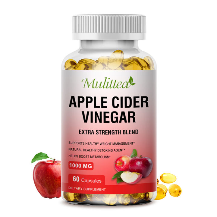 Apple Cider Vinegar Capsules with The Mother& Keto Helps Aid Digestion