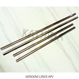 Lis Kaca Samping Mobil APV Window Liner List Kaca Chrome