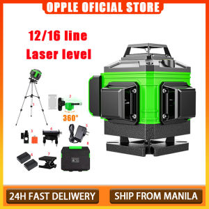 🚚 16/12 Line Green Laser Level 360° Rotary Self-Leveling for Construction Indoor Outdoor | 24H Delivery COD Available