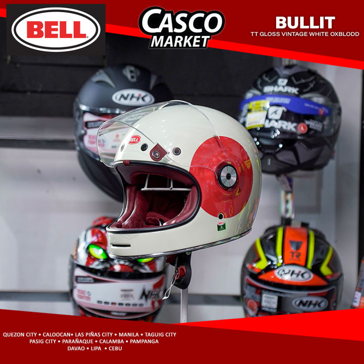 bell bullitt helmet for sale philippines BELL BULLITT TT VINTAGE OXBLOOD CLASSIC MODERN FULL FACE SINGLE VISOR Small  To Large Size Helmet 7 Days Replacement Warranty - Lazada
