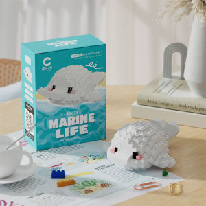 Underwater World Crab Marine Hall Assembled Toys Small Particle Building Blcoks Toys Boys Girls Gift