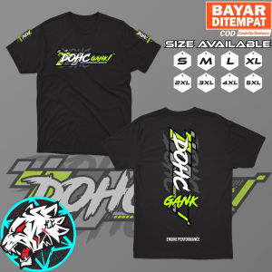 Kaos Racing DOHC GANK V2 Baju Distro Mobil Engine Tshirt Otomotif