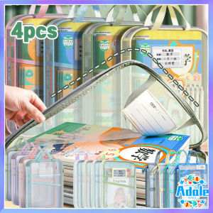 Transparent File Bag Students Carry Book Bags in Their Hands PVC Classification Bag Waterproof Storage Bag