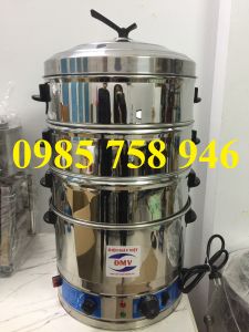 Nồi điện đa năng hấp gà giò chả xôi ..... đường kính nồi 52cm 3 tầng hấp