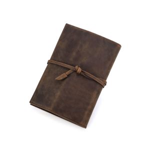 FCLiên lạc gia đình cổ điển handmade da thật du khách Sổ tay Retro Bìa tay áo Tạp Chí sổ phác thảo làm bằng tay bìa món quà
