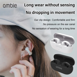 หูฟังไร้สายแบบไม่ใส่ในหูที่เหมาะสำหรับการใช้งานกีฬาและการออกกำลังกายที่มีการเชื่อมต่อผ่านบลูทูธสำหรับ และ