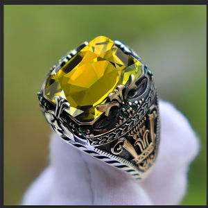 Luxury Vintage Mens Ring Jade Inlaid Gentleman Band Anniversary Gift Mens Jewelry Retro Wedding Fashion Accessories