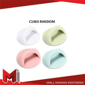 MallMainan-C1063 Pegangan Pintu Tempel Lemari Baju Bulat Serbaguna Gagang Knop Laci Kabinet Jendela