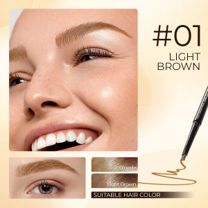 SACE LADY Waterproof Eyebrow Pencil Long-wear Sweat-proof Brown Black Eye Brow Pen Natural Eye Makeup Cosmetic with Brush