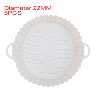 5pcs Reusable Silicone Air Fryer Liners Non-Stick Baking Trays Silicone Air Fryer Pot Basket Liners