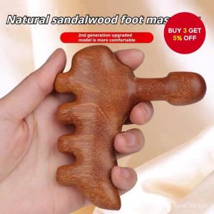 Sandalwood Foot Acupoint Massager Gua Sha Comb-Wood Gua Sha Tool Foot Relief Tool