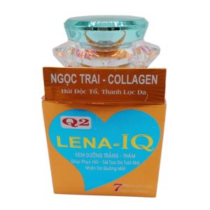 KEM DƯỠNG TRẮNG - THÂM - GIÚP PHỤC HỒI - TÁI TẠO DA - NHĂN DA QUẦNG MẮ LENA-IQ Q2 (20G)