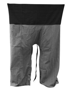 ขอบสีดำ  ตัวกางเกงสีเทา