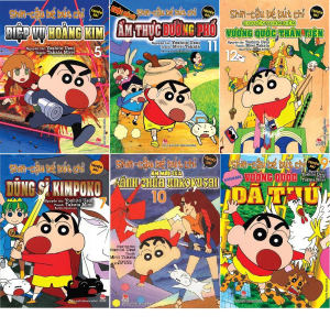 Truyện - Shin cậu bé bút chì (truyện dài) - 6 quyển + bán kèm 1 bút viết