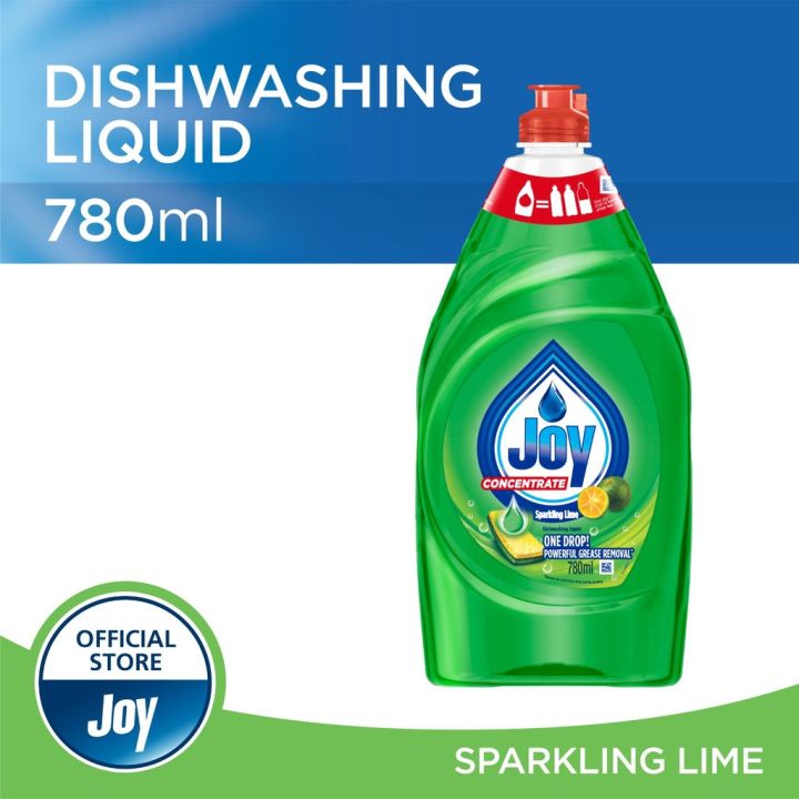Joy Kitchen Dishwash Liquid Bottle Lime (780ml) | Lazada