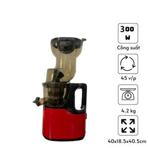 Slow Juicer 1L Large Capacity 160mm Wide Feed Chute Juice-Pulp Seperation Fully Detachable for Easy Cleaning Cold Press Juicer