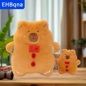 [COD] EHBqna SPORTS 1ชิ้นตุ๊กตายัดไส้ตัวการ์ตูนคริสต์มาสใหม่ capybara ขนมปังขิงคนตุ๊กตาของเล่นนุ่มน่ารักตกแต่งบ้านของขวัญสำหรับเด็ก