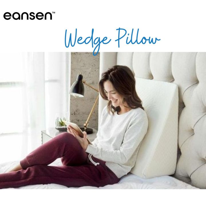 Eansen Premium Quality Bed Wedge Pillow Prevent Acid Reflux Rise