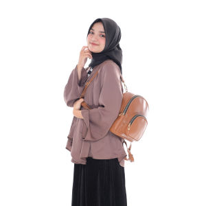 Tas ransel mini tas backpack wanita kulit sintetis tas wanita model terbaru fashion remaja