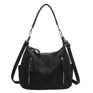 Maillard retro Shoulder bag large capacity fashion texture soft leather Crossbody Bag High quality commuting bag