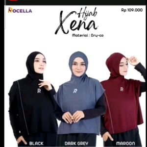 Hijab Xena Jilbab Sport Nyaman Adem dan menyerap keringat