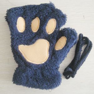 【♡Lovely girls house♡】Cute Cat Claw Paw Plush Mittens Warm Soft Plush Gloves for Women Girls Short Fingerless Fluffy Gloves Costume Half Finger Glove