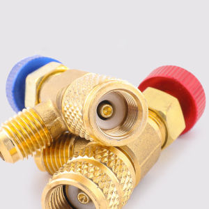 [Faster YG] 1ชิ้น R410A R22สารทำความเย็นเครื่องปรับอากาศ1 4 อะแดปเตอร์ความปลอดภัยของเหลววาล์วนิรภัยซ่อมเครื่องปรับอากาศและฟลูออไรด์