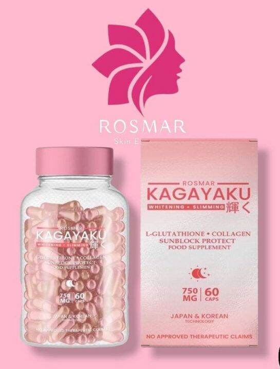 Rosmar Kagayaku Capsule Whitening and Slimming 750mg | Lazada PH