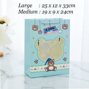 Paper Bag A Little Cute | Goodie Bag | Tas Souvenir | Tas Ulang Tahun Transparan