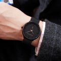 Jam Tangan Pria Sangat tipis Hannah Martin 100% Original korea fashion Cowok kado ulang tahun Jam anti air Quartz laki laki Arloji Tahan Air murah cowo tangan simple Men Watch Stainless steel mesh belt COD. 