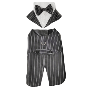 CANICECA Four Seasons Dog Business Suit Vest Set Breathable Cool Funny Dog Tuxedo Jacket Creativity Close-fitting Pet Clothes For Pet S To 2XL
