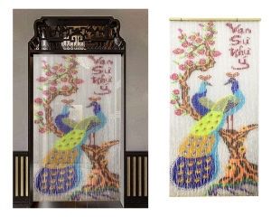 Màn hạt  pha lê nhựa ( tranh  vạn sự như ý)