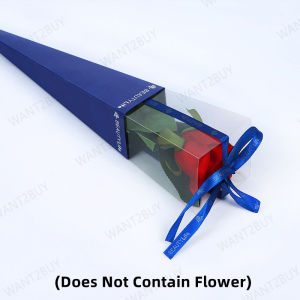 1pcs 7x40.5cm Pvc Folding Bouquet Packaging Flower Rose Gift Box Wrapping Paper Valentines Mothers Day Packing Plastic